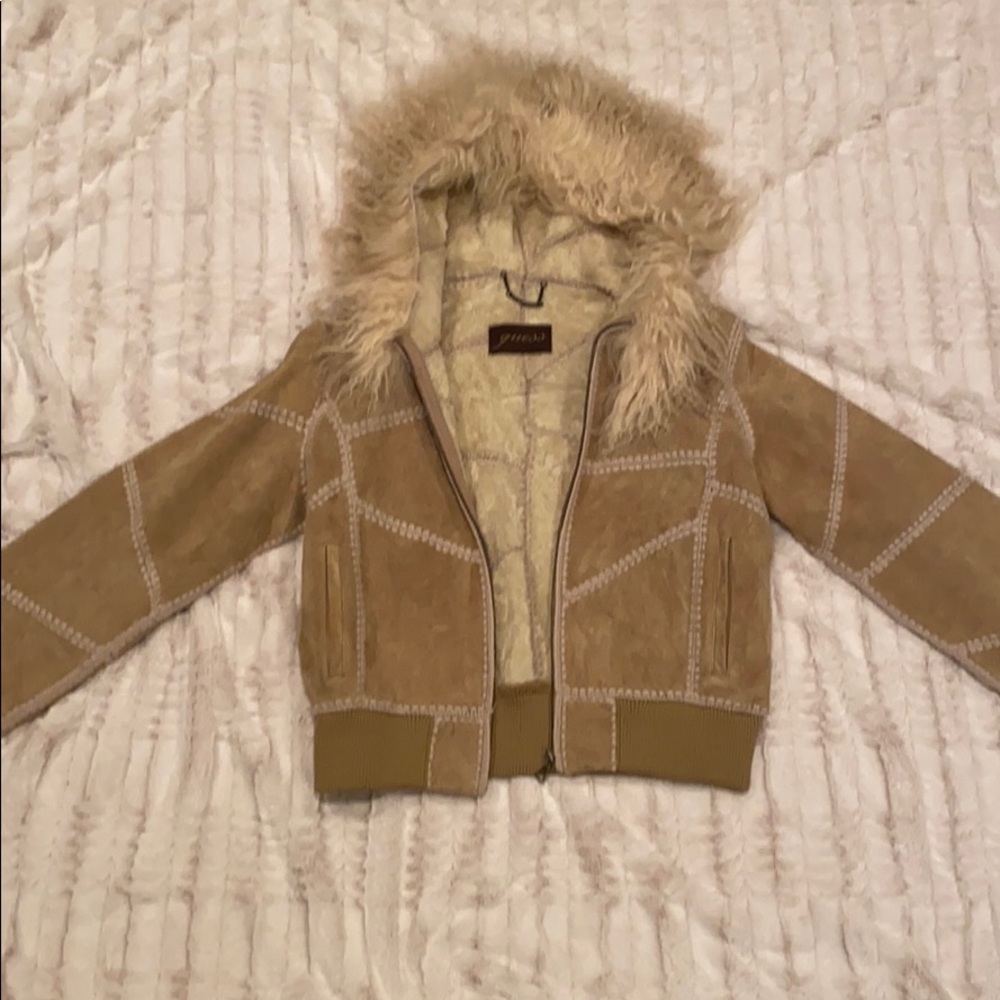 Fur and suede Guess Jacket